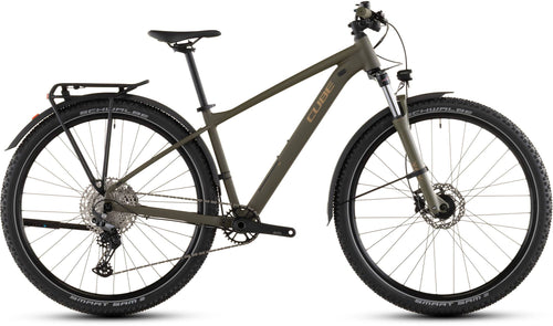 2026 Cube Cube Aim Slx Fe Hardtail Mountain Bike In Dustolive And Gold