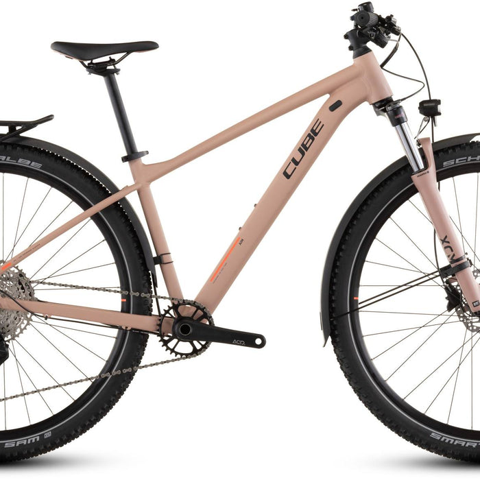 2026 Cube Cube Aim Slx Fe Hardtail Mountain Bike In Blushrose And Black