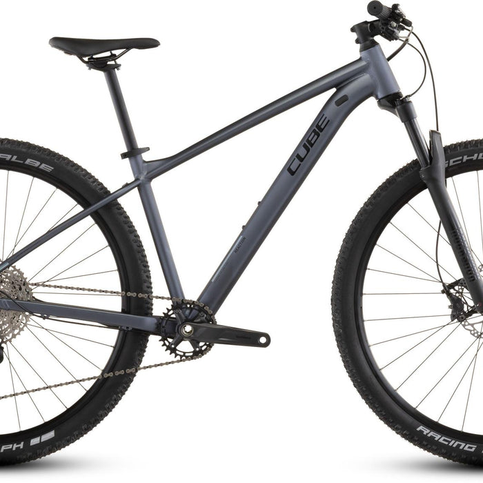 2026 Cube Cube Reaction Slx Hardtail Mountain Bike In Metallicgrey And Black
