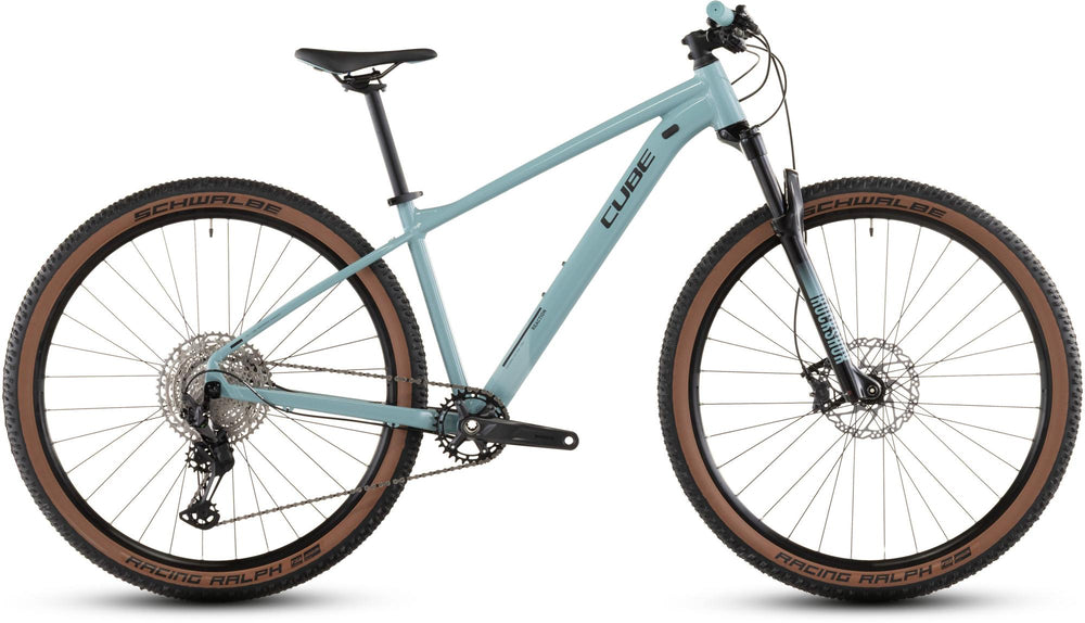 2026 Cube Cube Reaction Slx Hardtail Mountain Bike In Tealgrey And Black