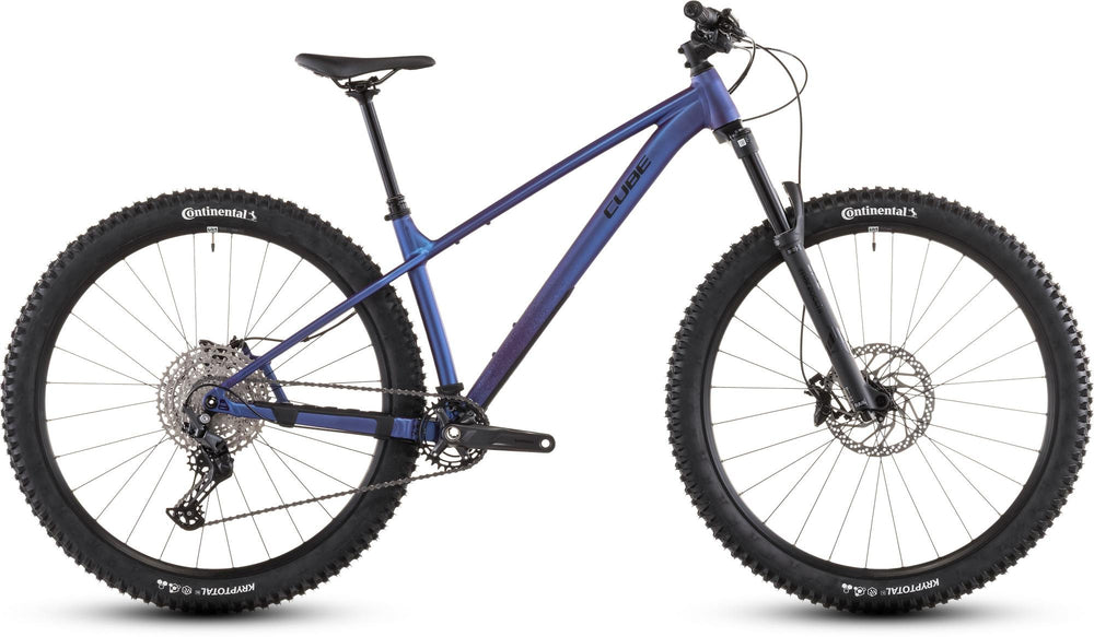 2026 Cube Cube Reaction Tm Pro Hardtail Mountain Bike In Blueviolet And Black