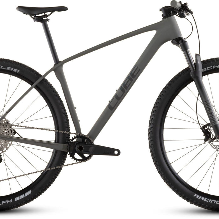 2026 Cube Cube Reaction C:62 One Hardtail Mountain Bike In Oldgrey And Black