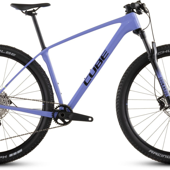 2026 Cube Cube Reaction C:62 One Hardtail Mountain Bike In Lucidlilac And Black