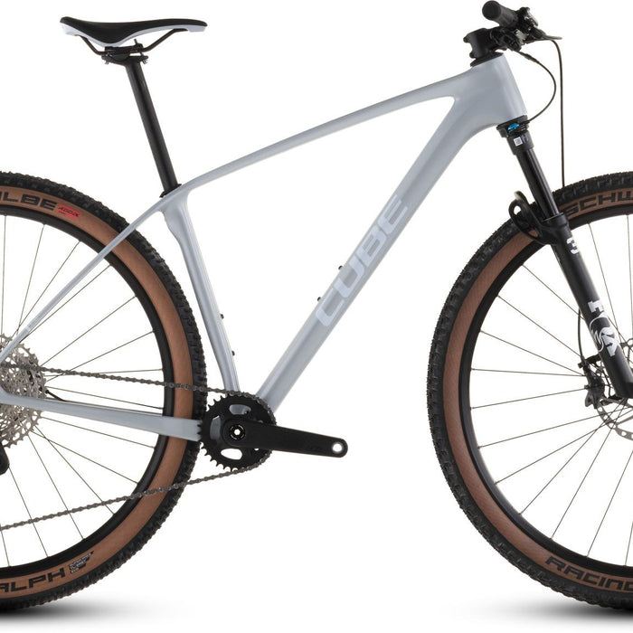 2026 Cube Cube Reaction C:62 Race Hardtail Mountain Bike In Foggrey And White
