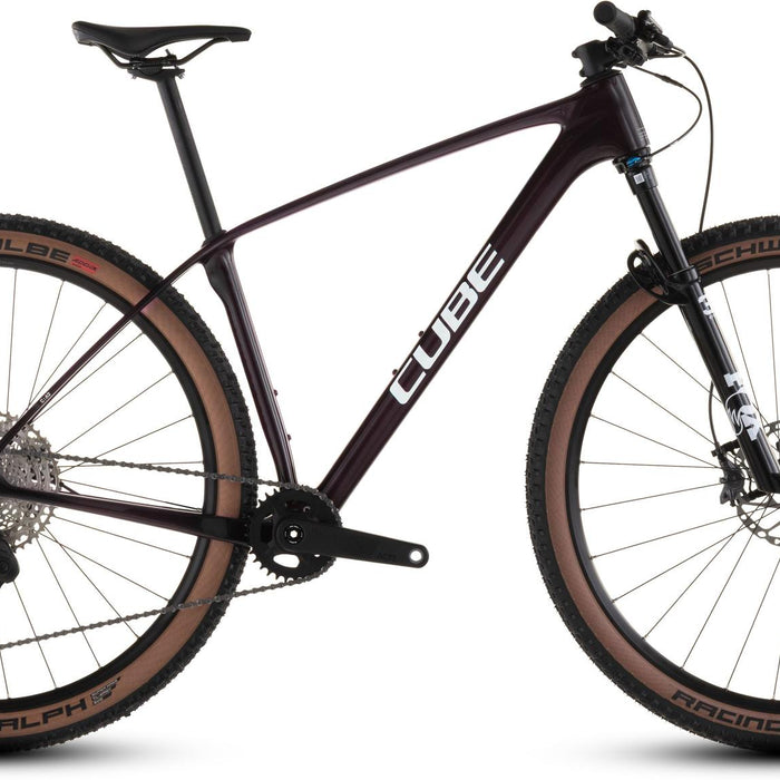 2026 Cube Cube Reaction C:62 Race Hardtail Mountain Bike In Liquidred And White