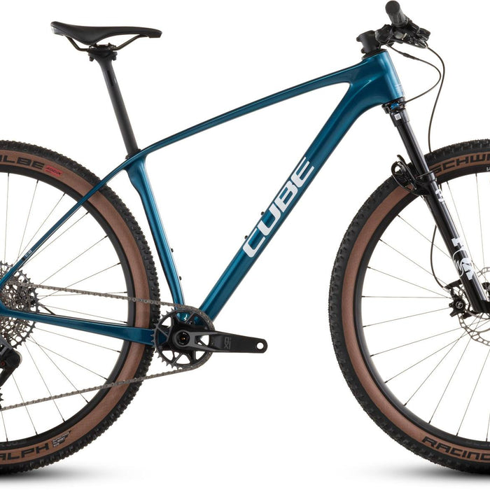 2026 Cube Cube Reaction C:62 Slx Hardtail Mountain Bike In Electricblue And White