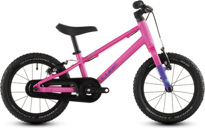 2026 Cube Cube Numove 140 Kids Bike In Fucsia And Plum