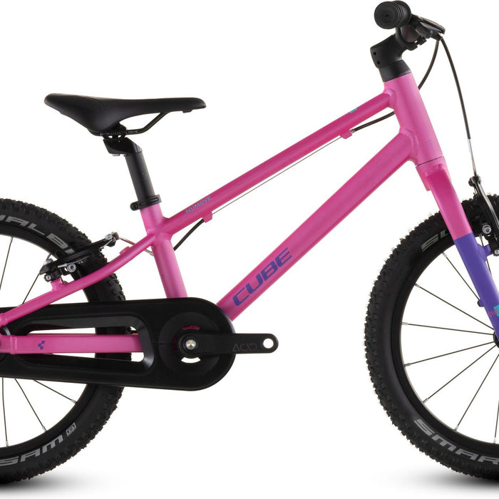 2026 Cube Cube Numove 160 Kids Bike In Fucsia And Plum