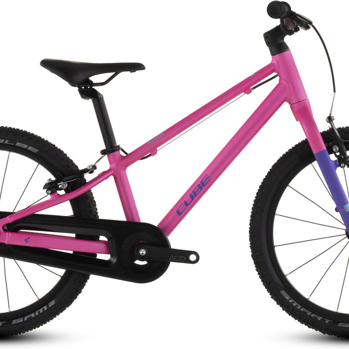 2026 Cube Cube Numove 180 Kids Bike In Fucsia And Plum