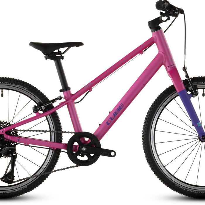 2026 Cube Cube Numove 200 Kids Bike In Fucsia And Plum