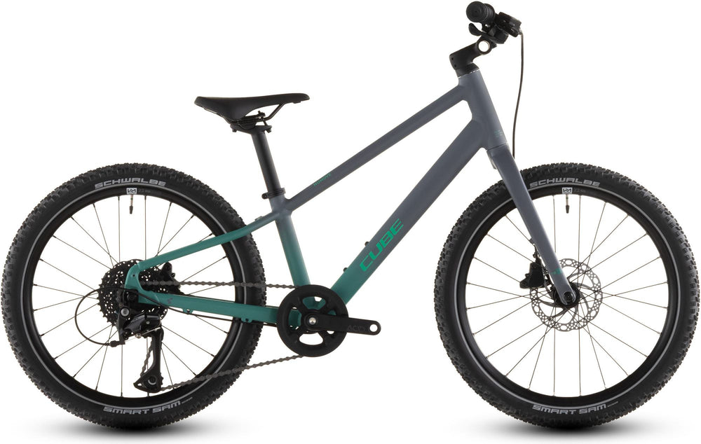 2026 Cube Cube Numove 200 Disc Kids Bike In Lavagrey And Coolgreen