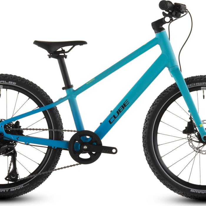 2026 Cube Cube Numove 200 Disc Kids Bike In Pacificblue And Steelblue