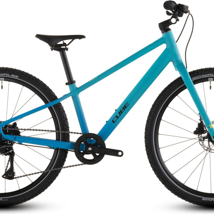 2026 Cube Cube Numove 240 Disc Kids Bike In Pacificblue And Steelblue