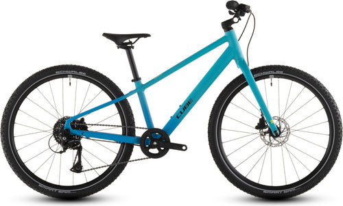 2026 Cube Cube Numove 240 Disc Kids Bike In Pacificblue And Steelblue