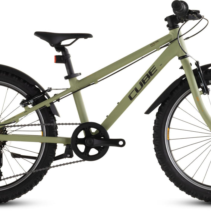 2026 Cube Cube Acid 200 Fe Kids Bike In Lightolive And Orange
