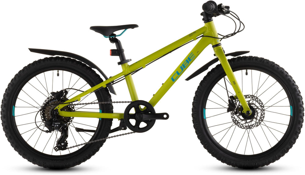 2026 Cube Cube Acid 200 Disc Fe Kids Bike In Lizard And Blue