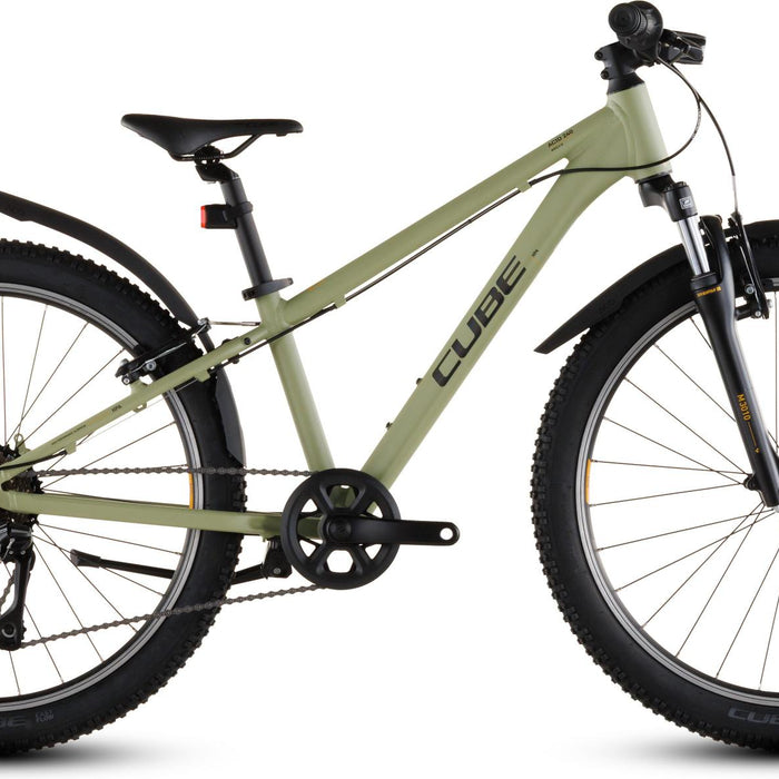 2026 Cube Cube Acid 240 Fe Kids Bike In Lightolive And Orange