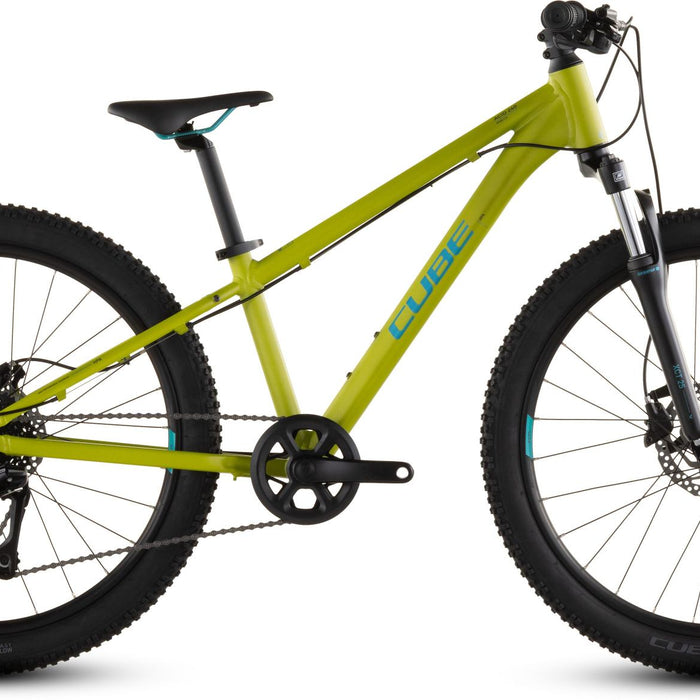 2026 Cube Cube Acid 240 Disc Kids Bike In Lizard And Blue