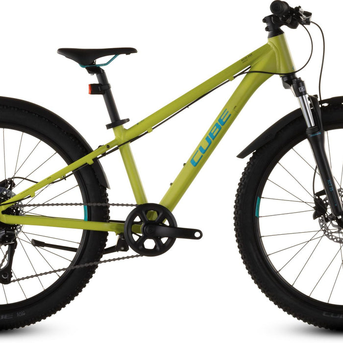 2026 Cube Cube Acid 240 Disc Fe Kids Bike In Lizard And Blue