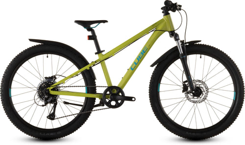 2026 Cube Cube Acid 240 Disc Fe Kids Bike In Lizard And Blue