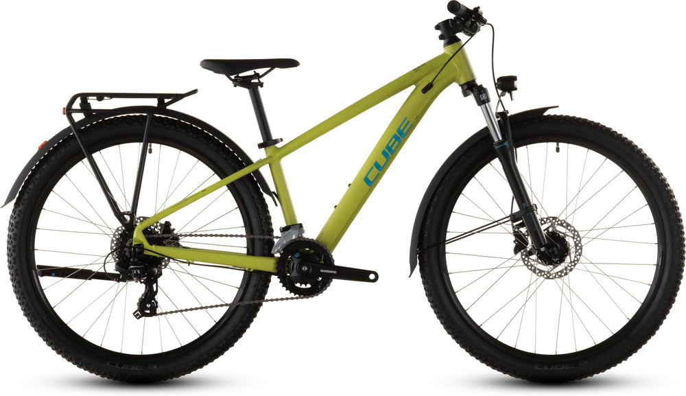 2026 Cube Cube Acid 260 Disc Fe Kids Bike In Lizard And Blue