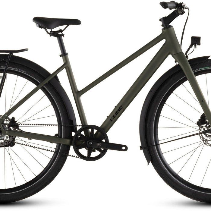 2026 Cube Cube Editor One Fe Trapeze Hybrid Bike In Reedgreen And Black