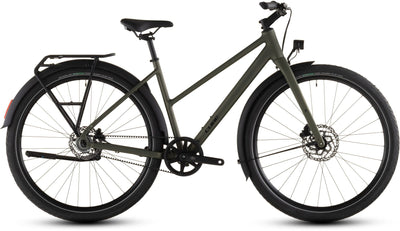 2026 Cube Cube Editor One Fe Trapeze Hybrid Bike In Reedgreen And Black