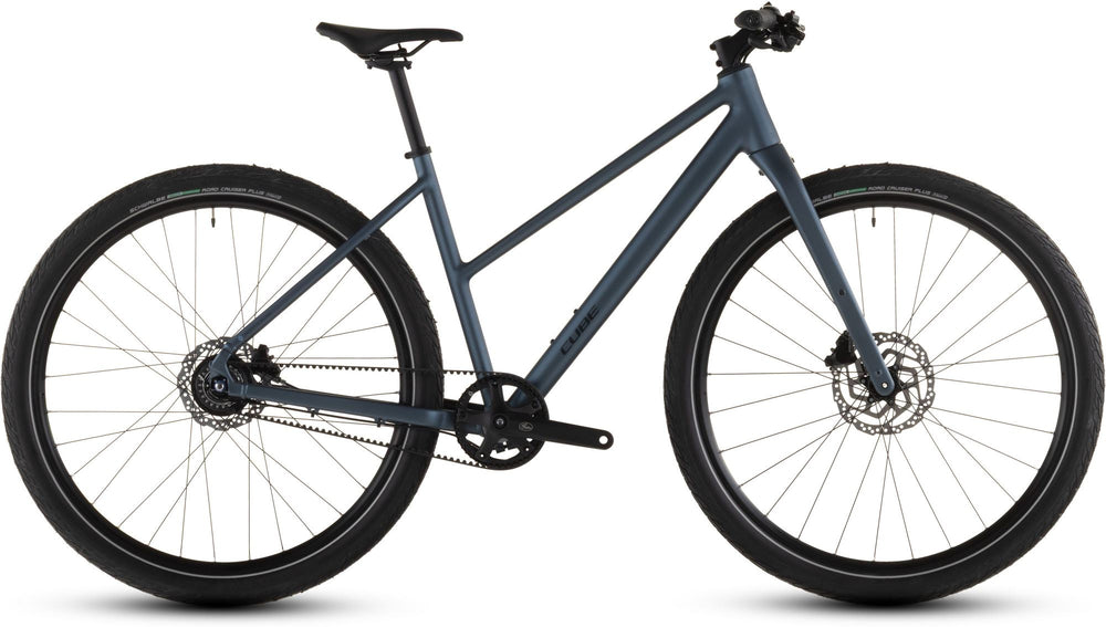 2026 Cube Cube Editor Pro Trapeze Hybrid Bike In Mineralblue And Chrome