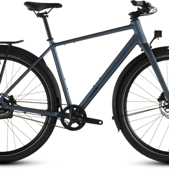 2026 Cube Cube Editor Pro Fe Hybrid Bike In Mineralblue And Chrome