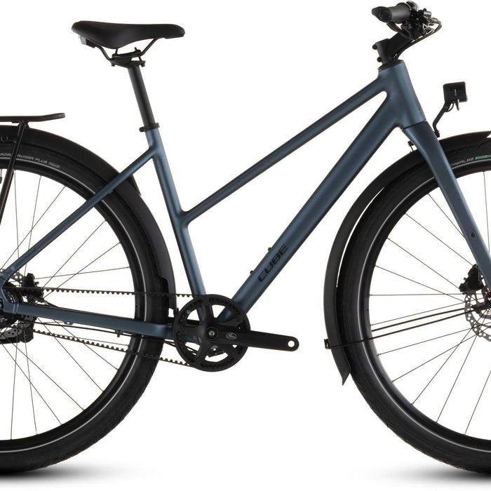 2026 Cube Cube Editor Pro Fe Trapeze Hybrid Bike In Mineralblue And Chrome