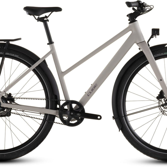 2026 Cube Cube Editor Pro Fe Trapeze Hybrid Bike In Oatgrey And Grey