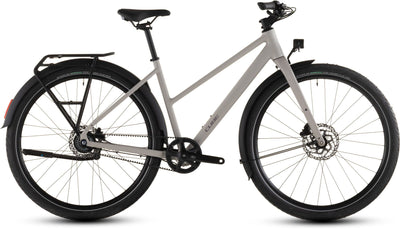 2026 Cube Cube Editor Pro Fe Trapeze Hybrid Bike In Oatgrey And Grey