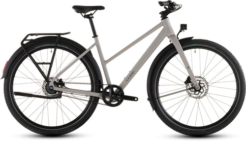 2026 Cube Cube Editor Pro Fe Trapeze Hybrid Bike In Oatgrey And Grey