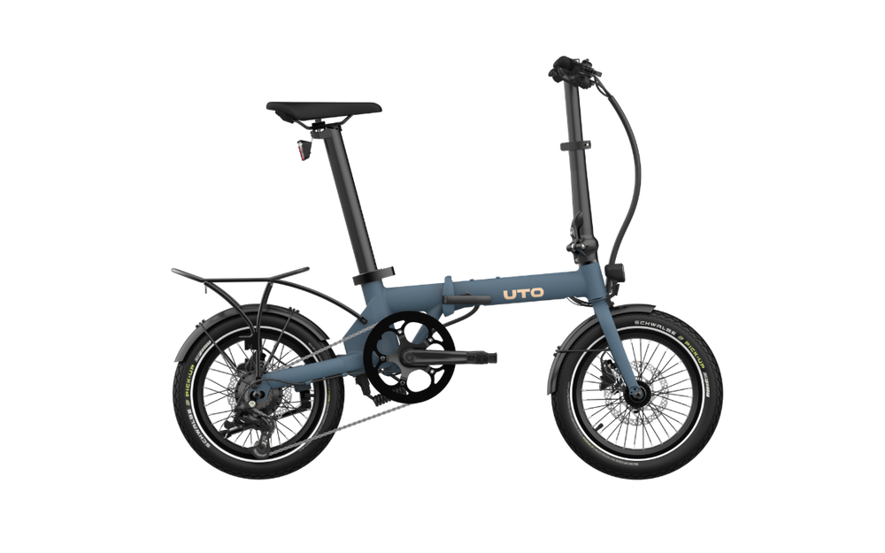 UTO Morning OG16 Electric Folding Bike in Ocean Blue