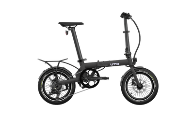 UTO Morning OG16 Electric Folding Bike in Onyx Black