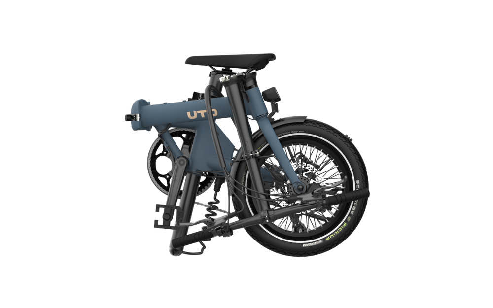UTO Morning OG16 Electric Folding Bike in Ocean Blue