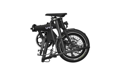 UTO Morning OG16 Electric Folding Bike in Onyx Black
