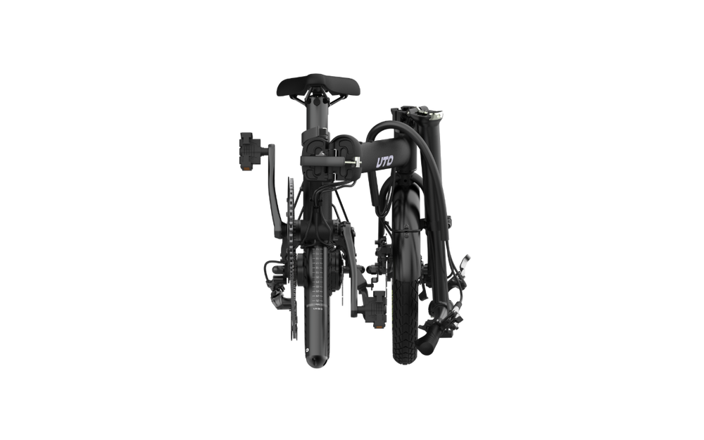 UTO Morning OG16 Electric Folding Bike in Onyx Black