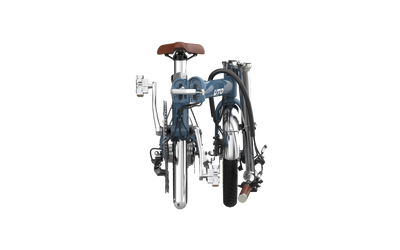 UTO Morning Vintage OG16 Electric Folding Bike in Satin Blue