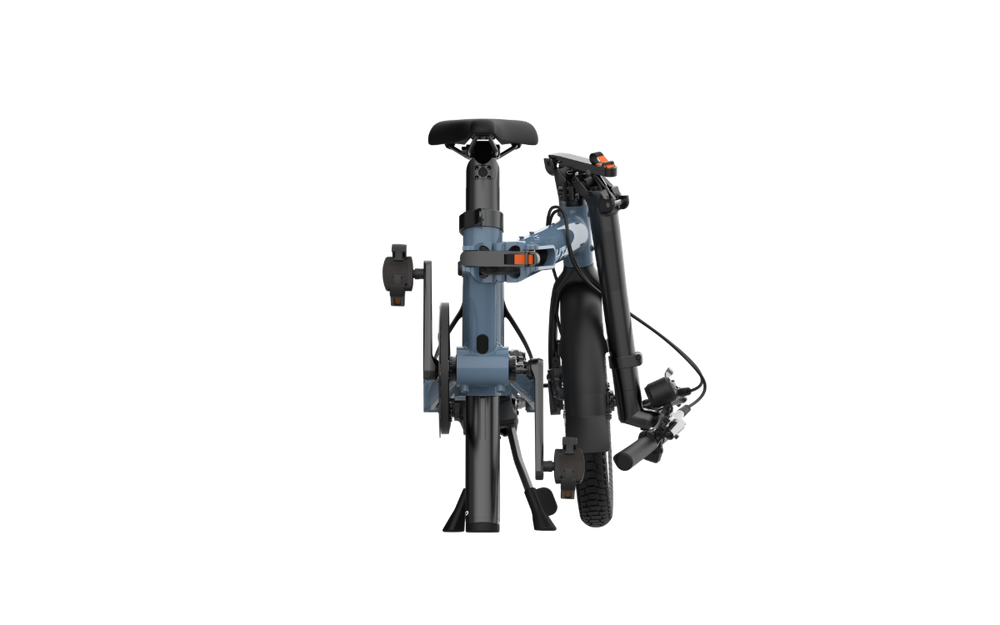 UTO Morning PRO16 Electric Folding Bike in Mineral Blue