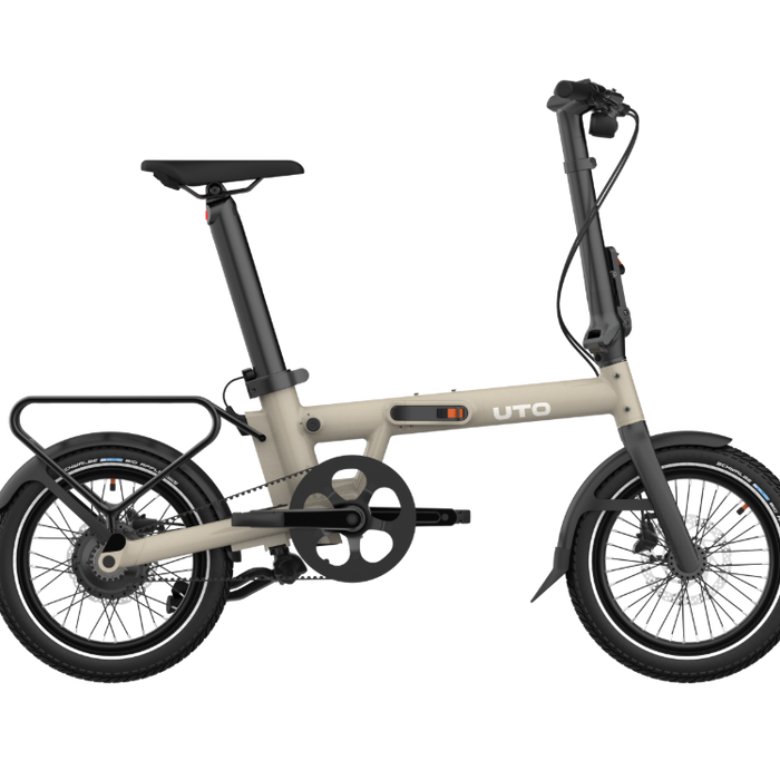 UTO Morning PRO16 Electric Folding Bike in Satin Taupe