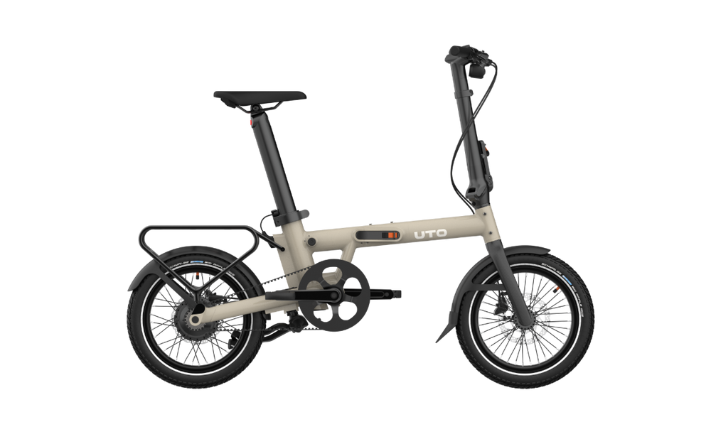 UTO Morning PRO16 Electric Folding Bike in Satin Taupe