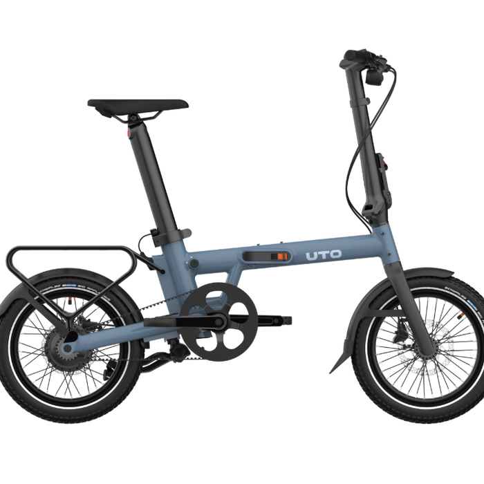 UTO Morning PRO16 Electric Folding Bike in Mineral Blue
