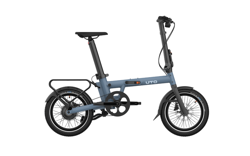 UTO Morning PRO16 Electric Folding Bike in Mineral Blue