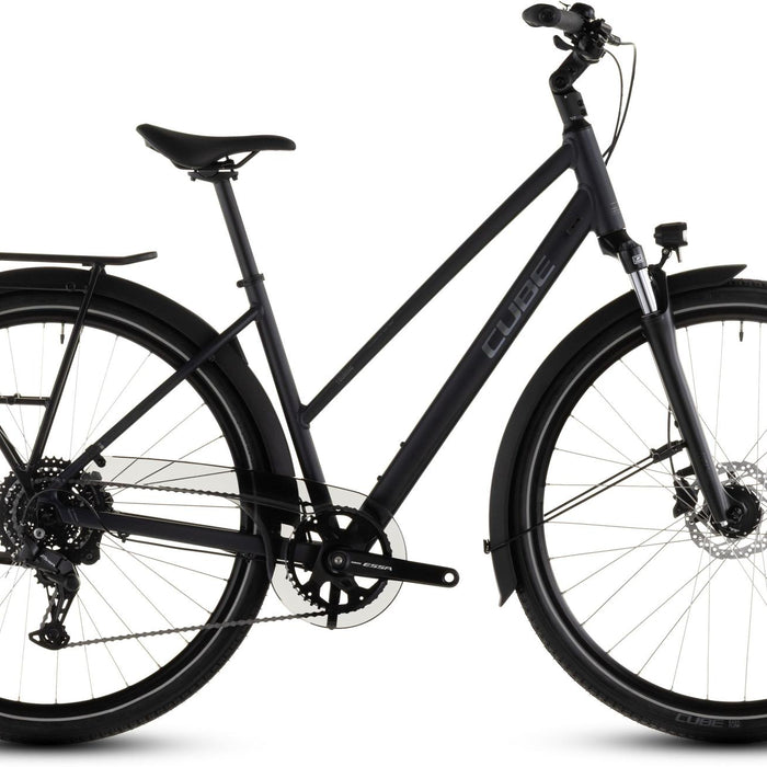 2026 Cube Cube Touring One Trapeze Hybrid Bike In Night And Chrome