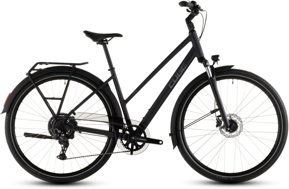 2026 Cube Cube Touring One Trapeze Hybrid Bike In Night And Chrome