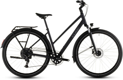 2026 Cube Cube Touring One Trapeze Hybrid Bike In Night And Chrome