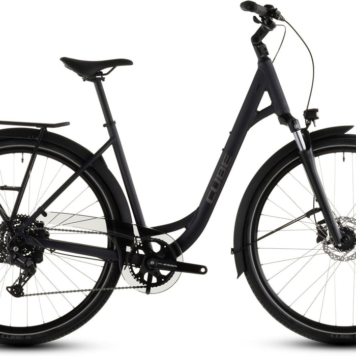 2026 Cube Cube Touring One Easy Entry Hybrid Bike In Night And Chrome