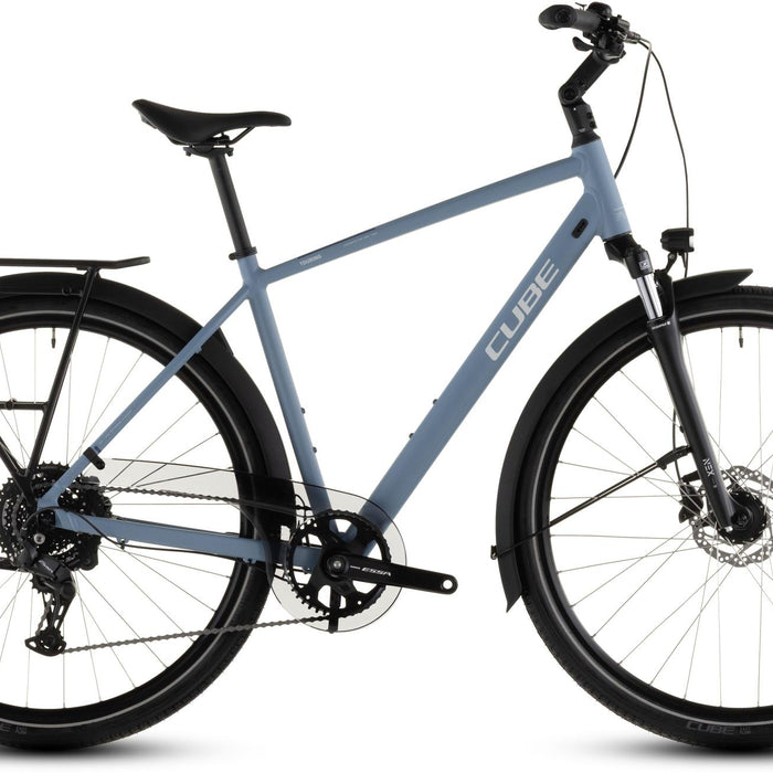2026 Cube Cube Touring One Hybrid Bike In Bluebird And Grey