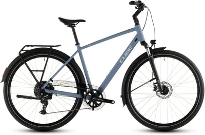 2026 Cube Cube Touring One Hybrid Bike In Bluebird And Grey